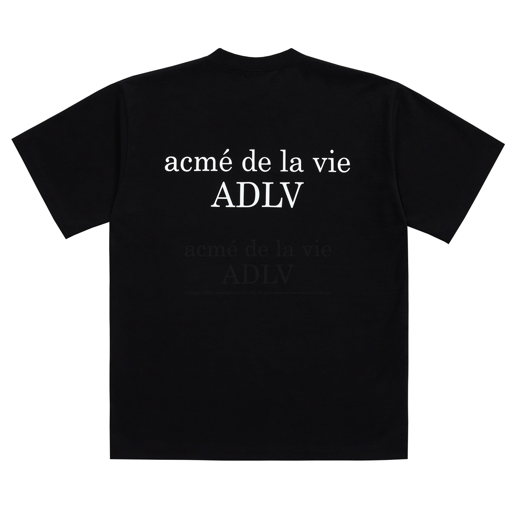 Tシャツ・カットソー ACME DE LA VIE ADLV BABY FACE SHORT SLEEVE BUBBLE 4BUK094 acmé de la vie ADLV BABY FACE SHORT SLEEVE T-SHIRT BLACK