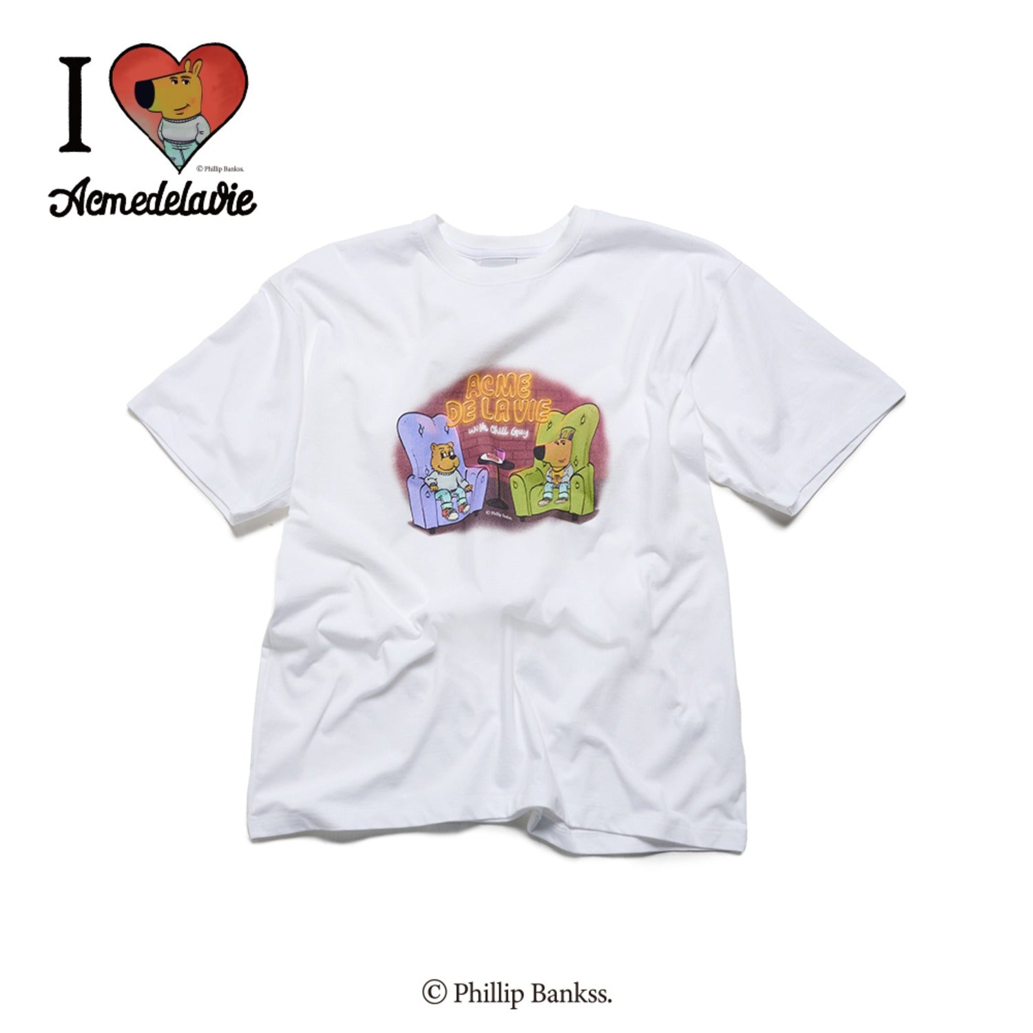 ADLV【送料込】CHILL GUY DOUNUT SHORT SLEEVE T-SHIRT ADLV】 CHILL GUY DOUNUT SHORT SLEEVE T-SHIRT / 追跡付 (acme