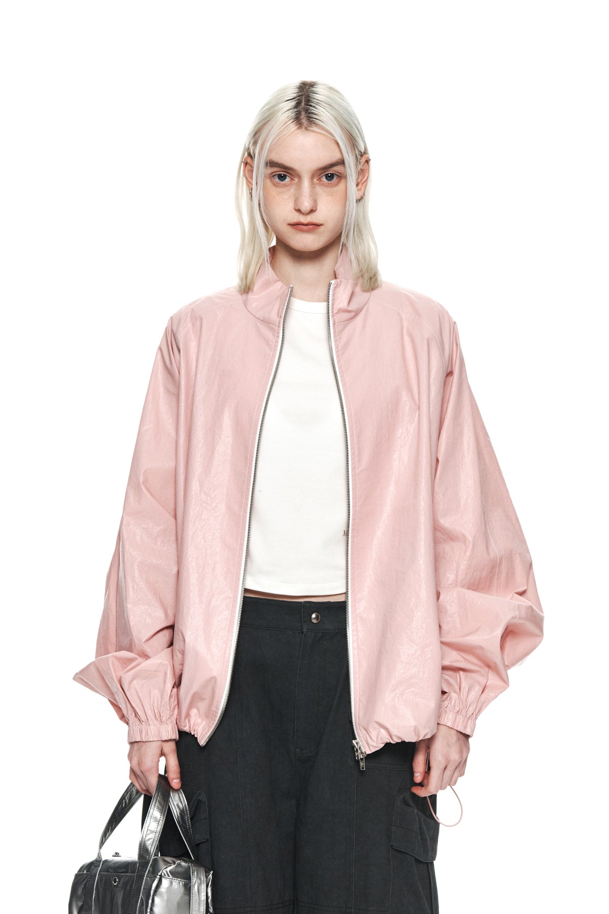 MATIN KIM LOGO COATING JUMPER IN PINK – SeoulSeoul