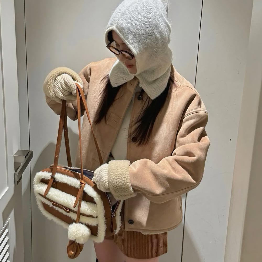 ◆CARLYN◆ Shearling Rizle BROWNH74347010 CARLYN SHEARLING RIZZLE BROWN – SeoulSeoul