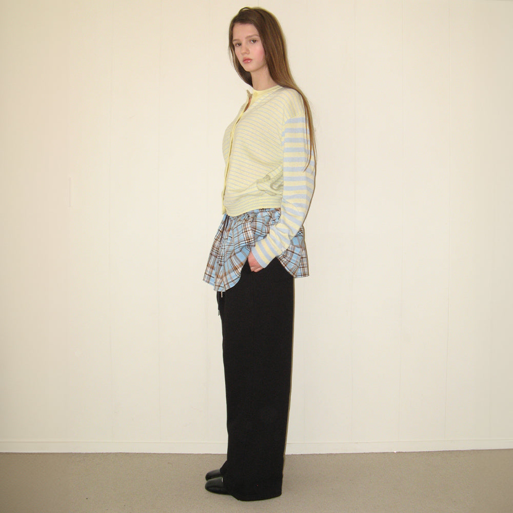 パンツ RONRON LAYERED SKIRT TRAINING PANTS BLACK RONRON LAYERED SKIRT TRAINING PANTS BLACK – SeoulSeoul