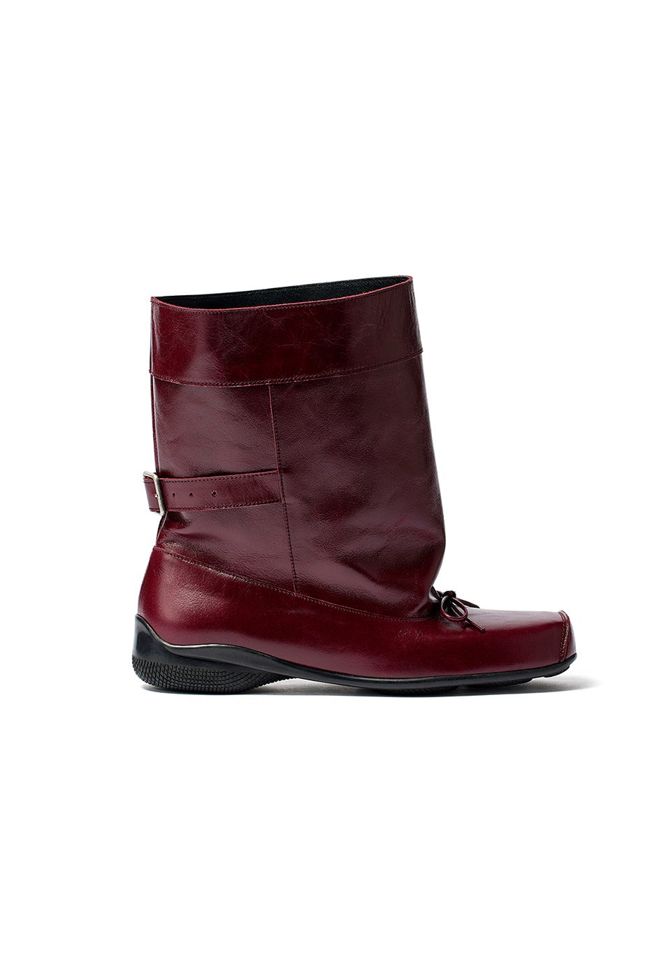 ミドルブーツ OPEN YY_TheOpen Product BALLET SLOUCHY SHORT BOOTS, BURGUNDY OPEN YY BALLET SLOUCHY SHORT BOOTS, BURGUNDY – SeoulSeoul