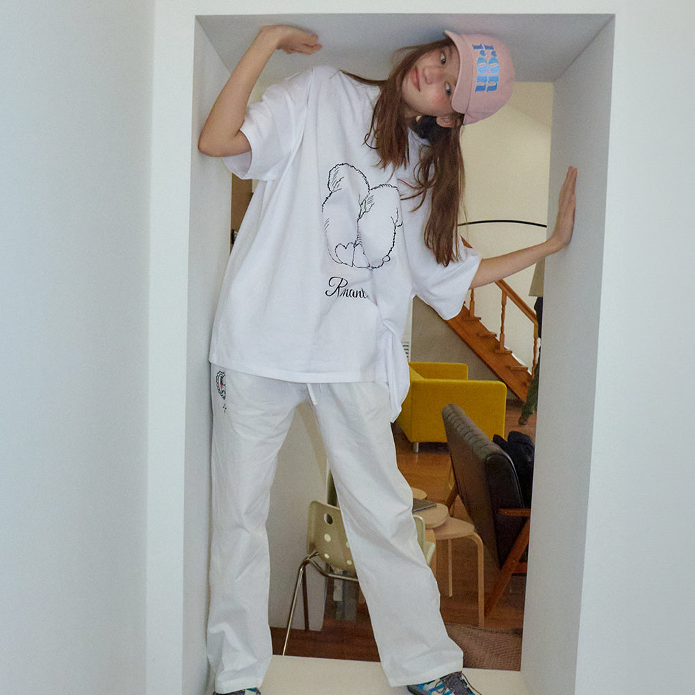 RONRON★韓国★人気★PUPPY TAILS OVER FIT T SHIRT 4色 RONRON PUPPY TAILS OVER FIT T SHIRT BUTTER – SeoulSeoul