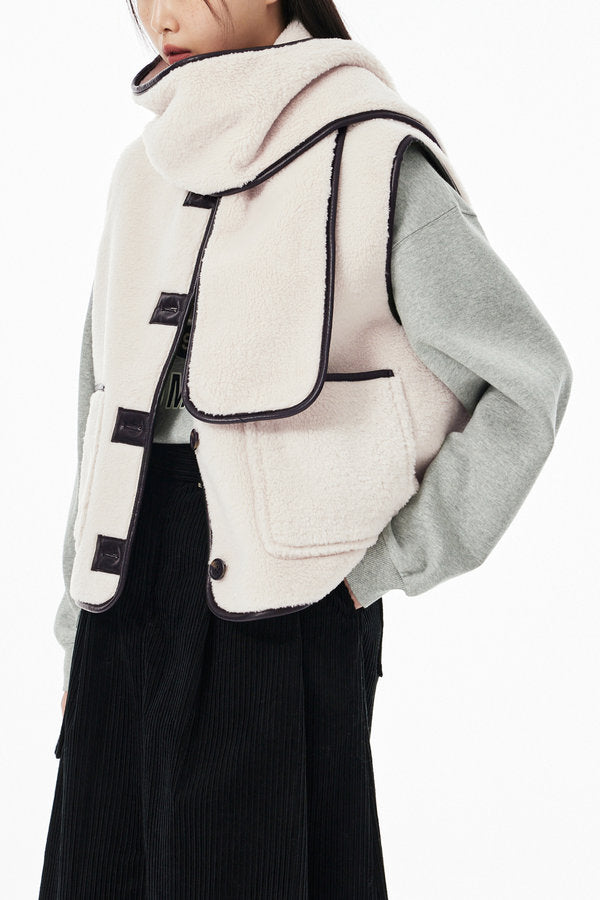 STUDIO TOMBOY Muffler Set Mustang Vest Ivory – SeoulSeoul