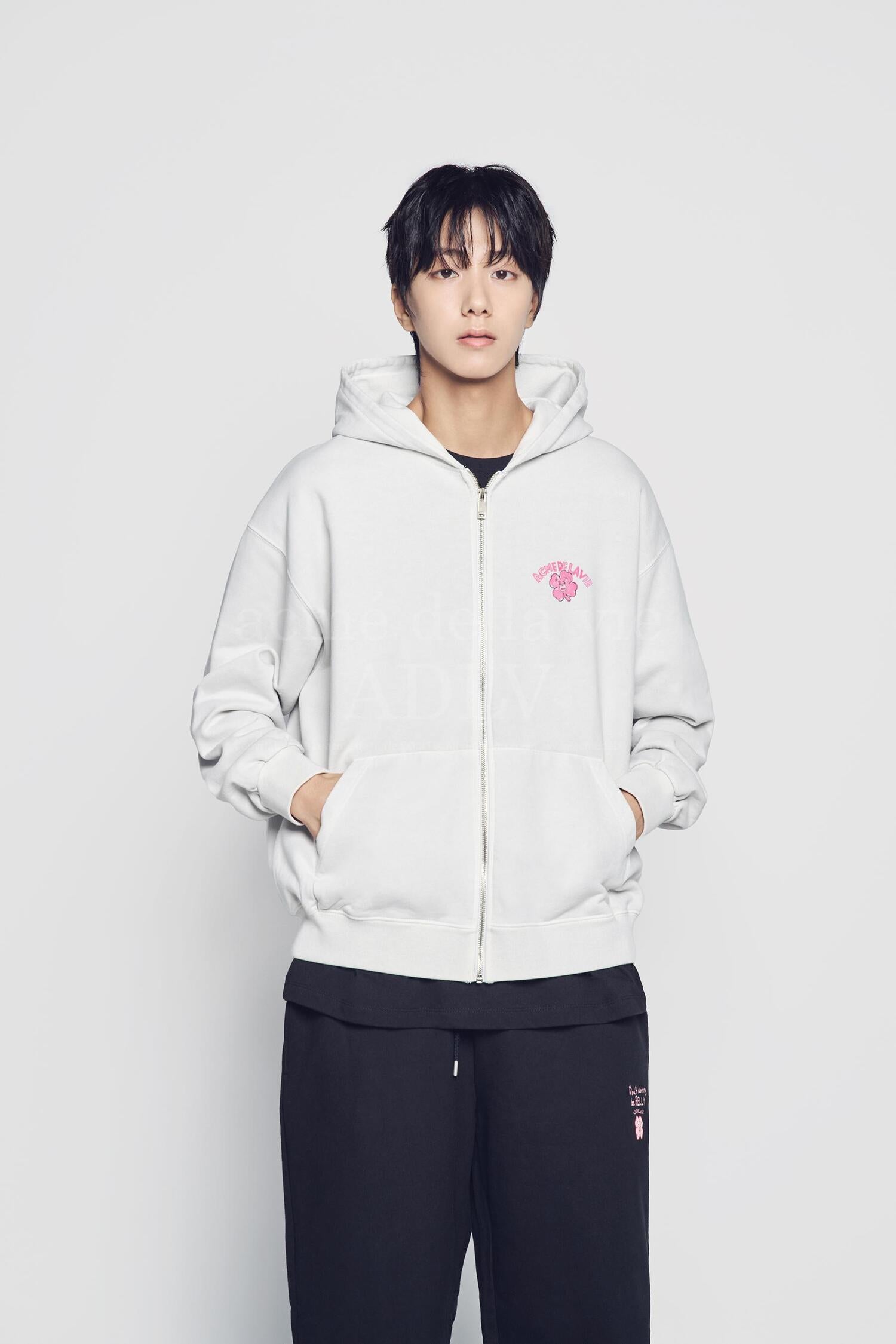 パーカー・フーディ ACME DE LA VIE CLOVER BELLY PIGMENT HOODIE ZIP UP acmé de la vie BELLY GOM X ADLV CLOVER BELLY PIGMENT HOODIE