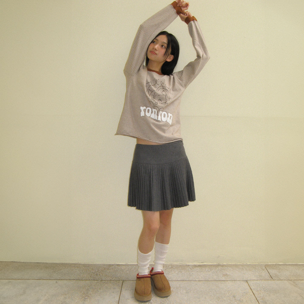 24-25FW新作★RONRON★WESTERN CAT STRIPE LONG SLEEVE T SHIRT RONRON WESTERN CAT STRIPE LONG SLEEVE T SHIRT BROWN – SeoulSeoul