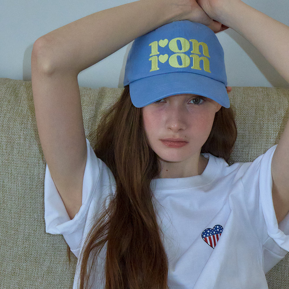 RONRON AMERICAN HEART BASIC FIT T SHIRT WHITE – SeoulSeoul
