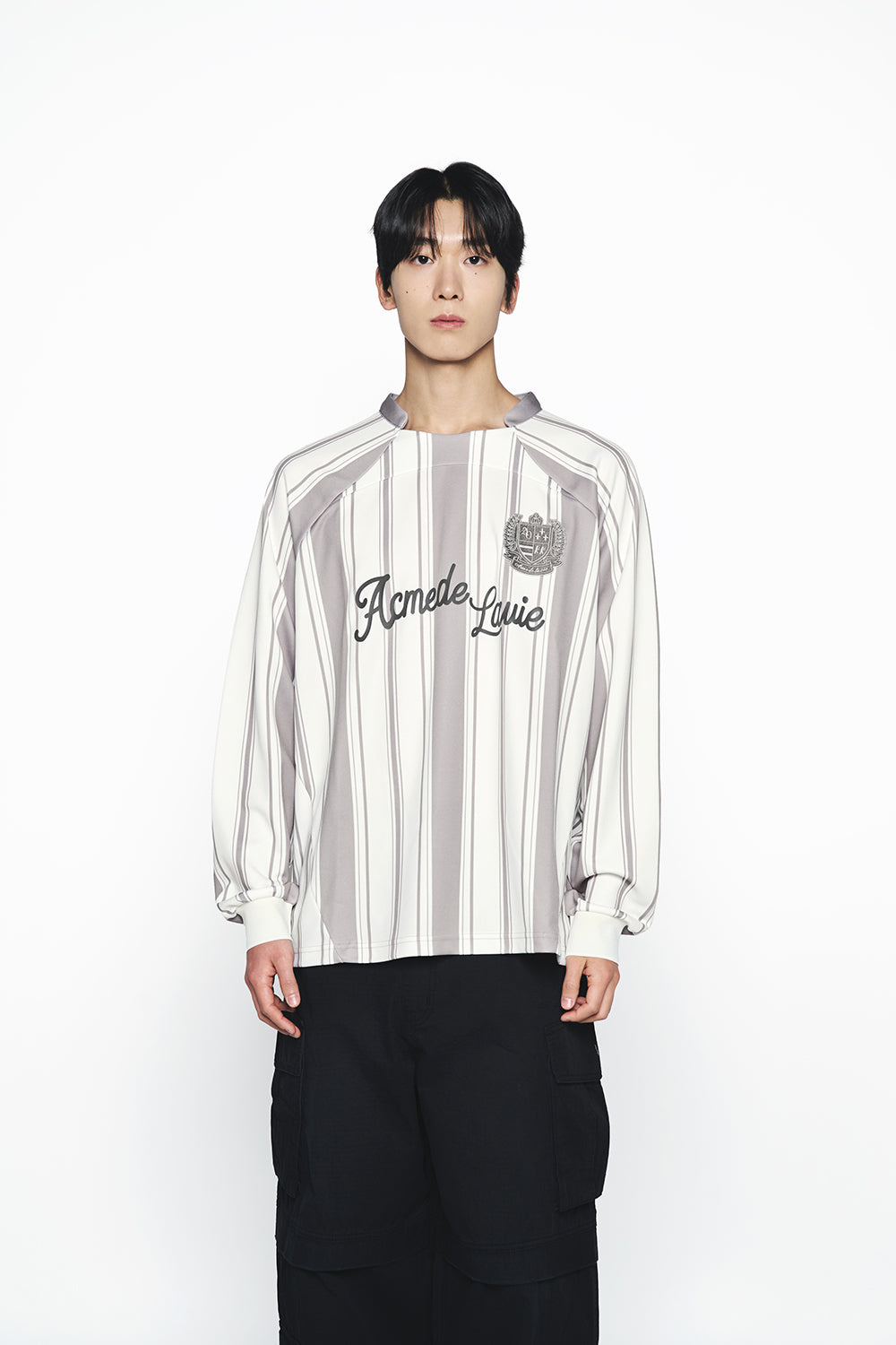 ADLV ♥ STRIPE FOOTBALL JERSEY LONG SLEEVE T-SHIRT acmé de la vie ADLV STRIPE FOOTBALL JERSEY LONG SLEEVE T