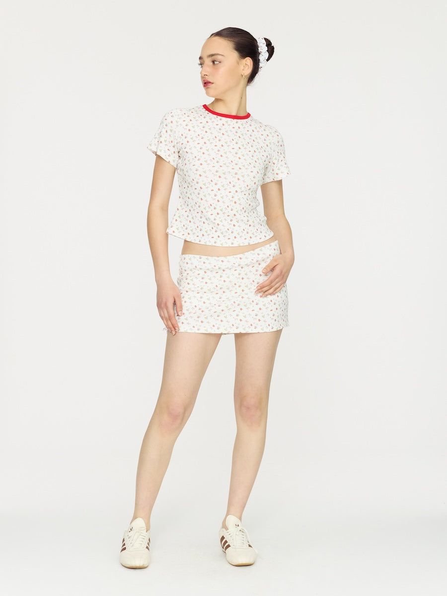 ★GLOWNY★WILD BABY TEE (STRAWBERRY BOW)★正規品/直送料込 ☆GLOWNY☆WILD BABY TEE (STRAWBERRY BOW)☆正規品/直送料込