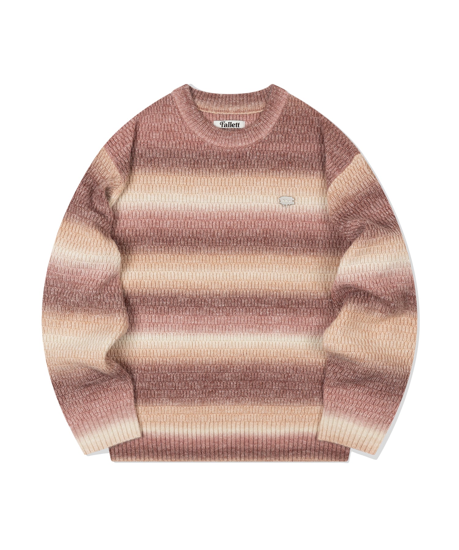 FALLETT Gradient Striped Knit Pink – SeoulSeoul