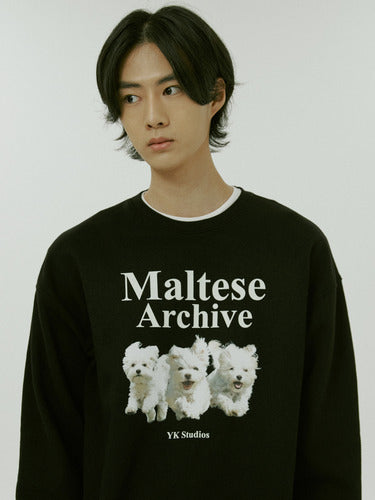 WaiKei Maltese Archive YK Studios スウェット Maltese archive half Sleeve T-shirt WHITE overfit - waikei