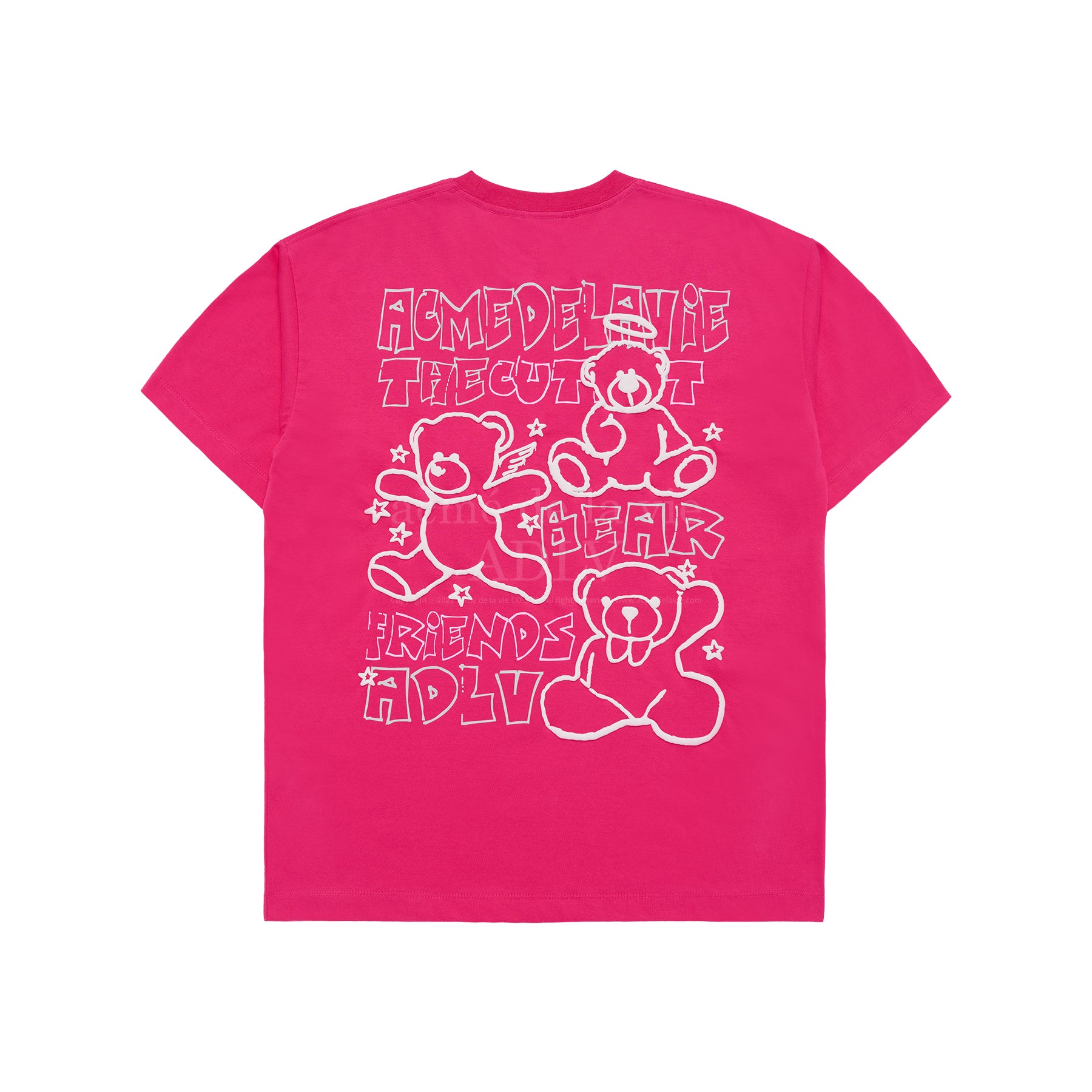 Tシャツ・カットソー ACME DE LA VIE BEAR FRIENDS DOODLE ARTWORK SHORT SLE 4BUK065 389a264820540cfc84822427a3a6d1