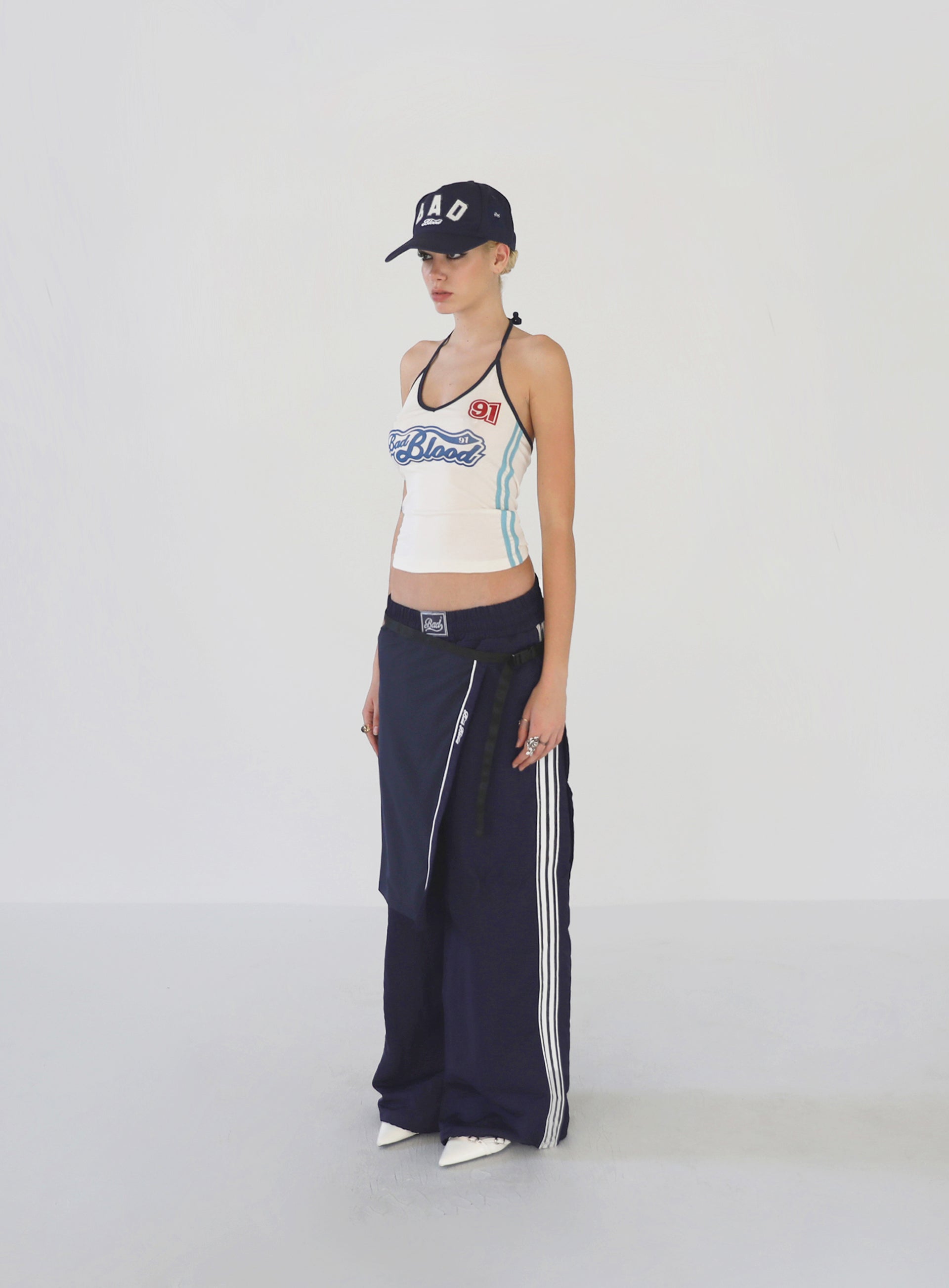 ◎BADBLOOD◎ Billy SS Track Pants Navy w-pts24-028 BAD BLOOD Billy SS Track Pants - Navy – SeoulSeoul