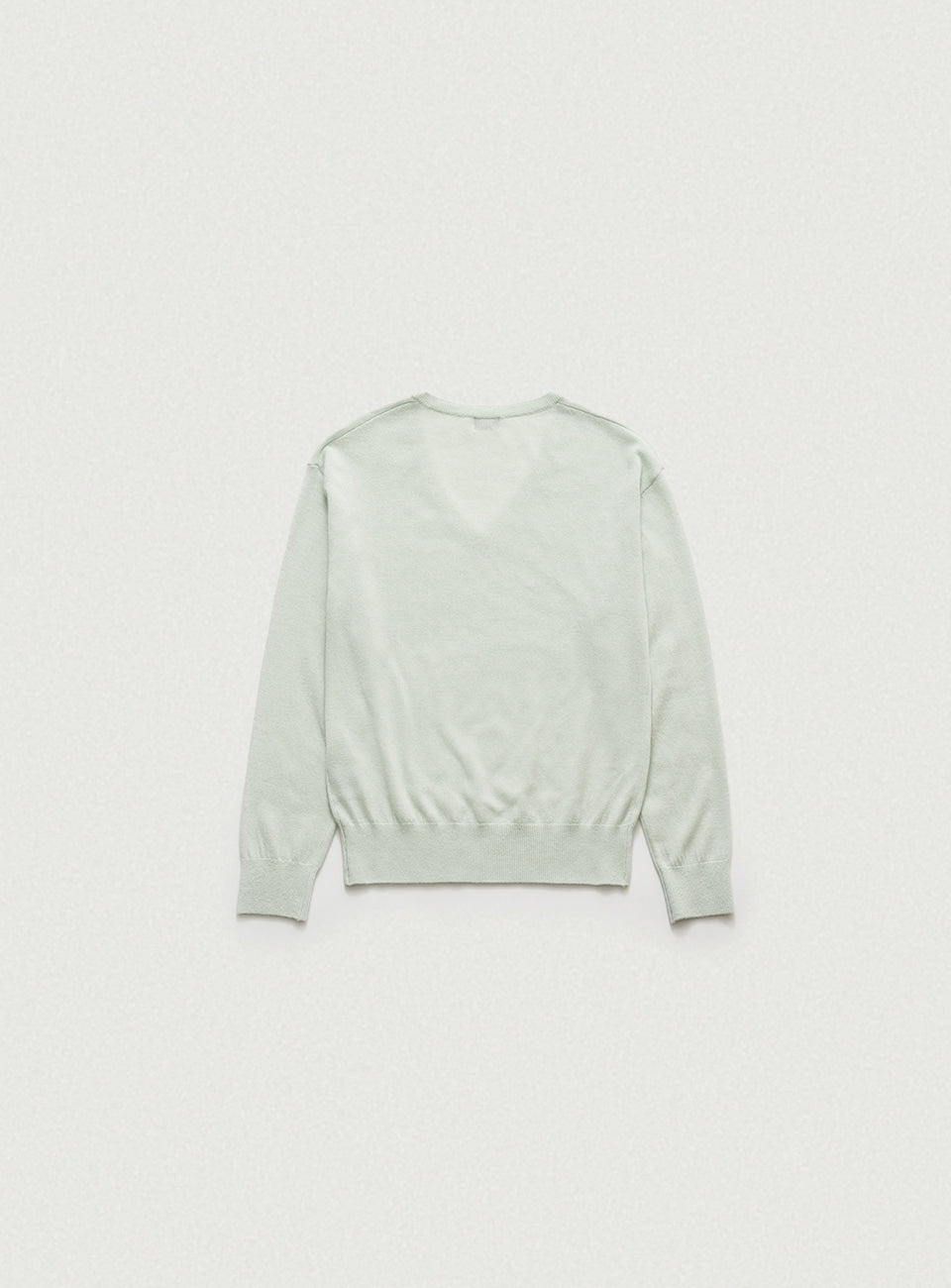 トップス thebarnnet V-Neck Knit Sweater the Barnnet Mint Light Plain V-Neck Knit Sweater – Soft
