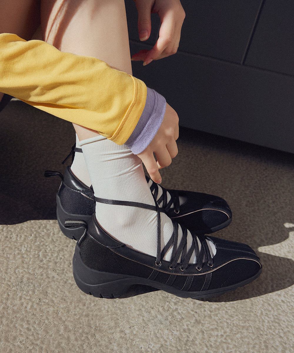 ROCKFISH BLISS HEEL LACEUP SNEAKERS - BLACK – SeoulSeoul