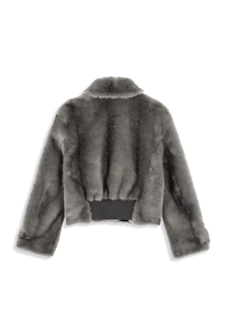 OPEN YY FAUX FUR TAB TOGGLE JACKET, GRAY – SeoulSeoul