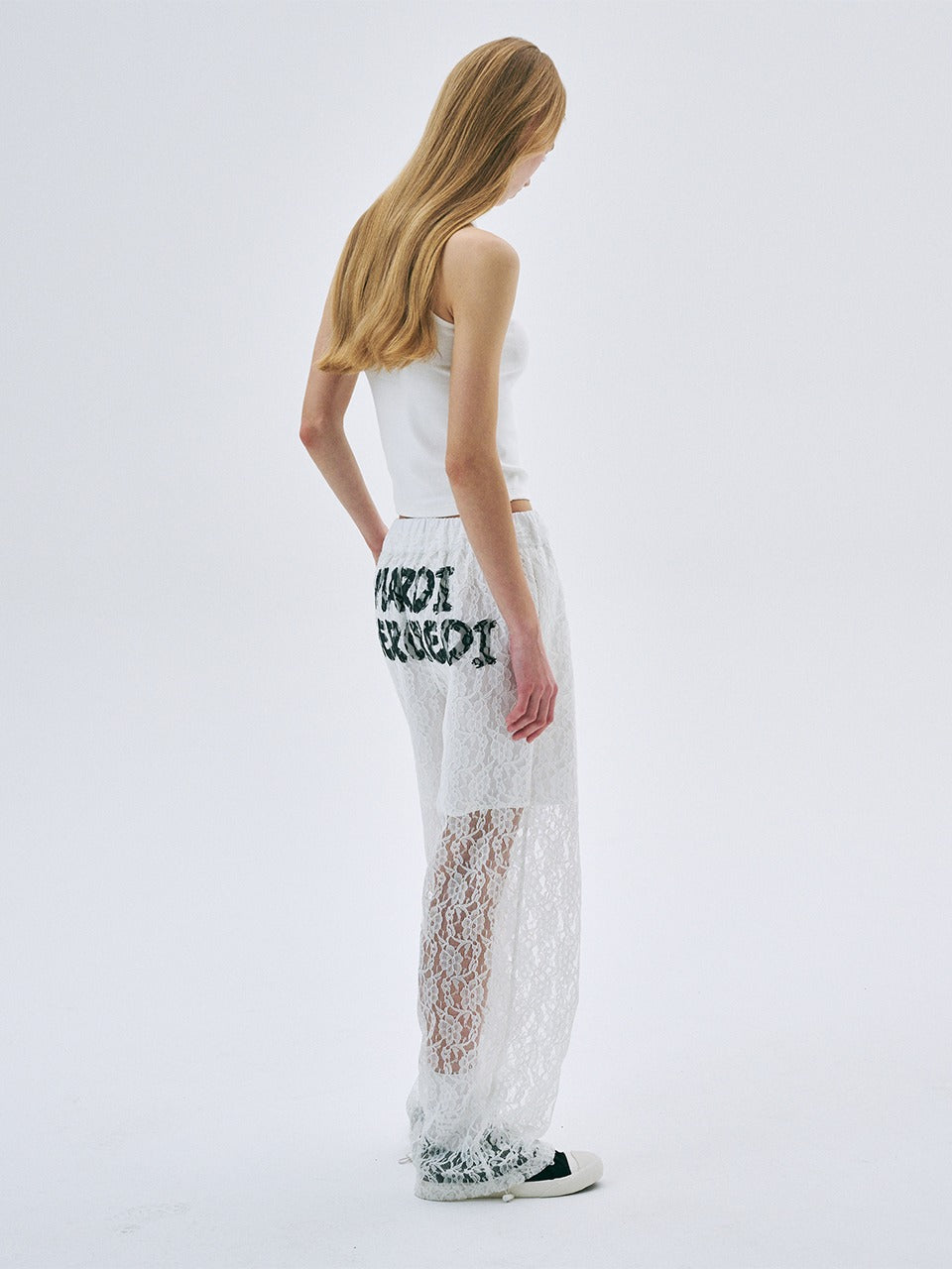 ★MARDI MERCREDI★PANTS BRUSH LOGO FLOWER LACE★ MARDI PANTS BRUSH LOGO FLOWER LACE_IVORY – SeoulSeoul