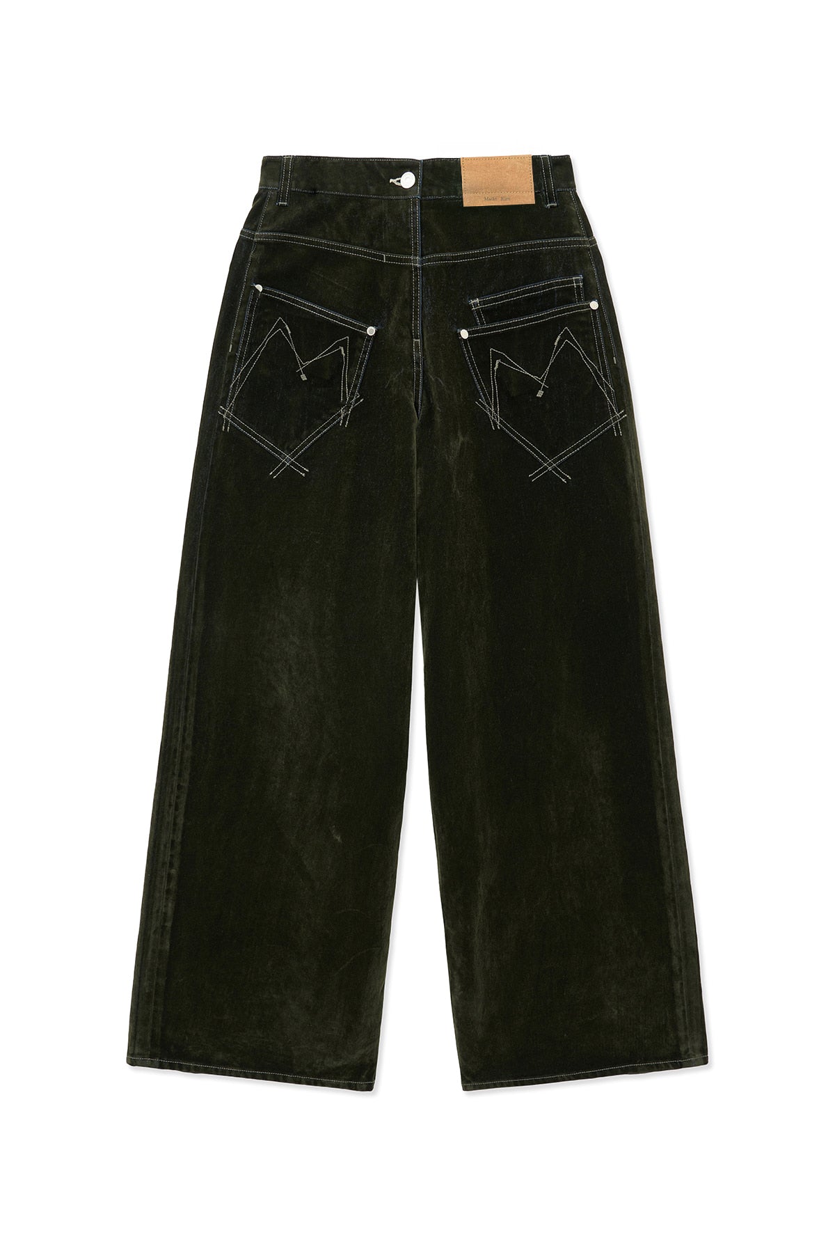 BELVET wide denimブラック Loft Velvet Tuxedo Stripe Clean Wide Leg 