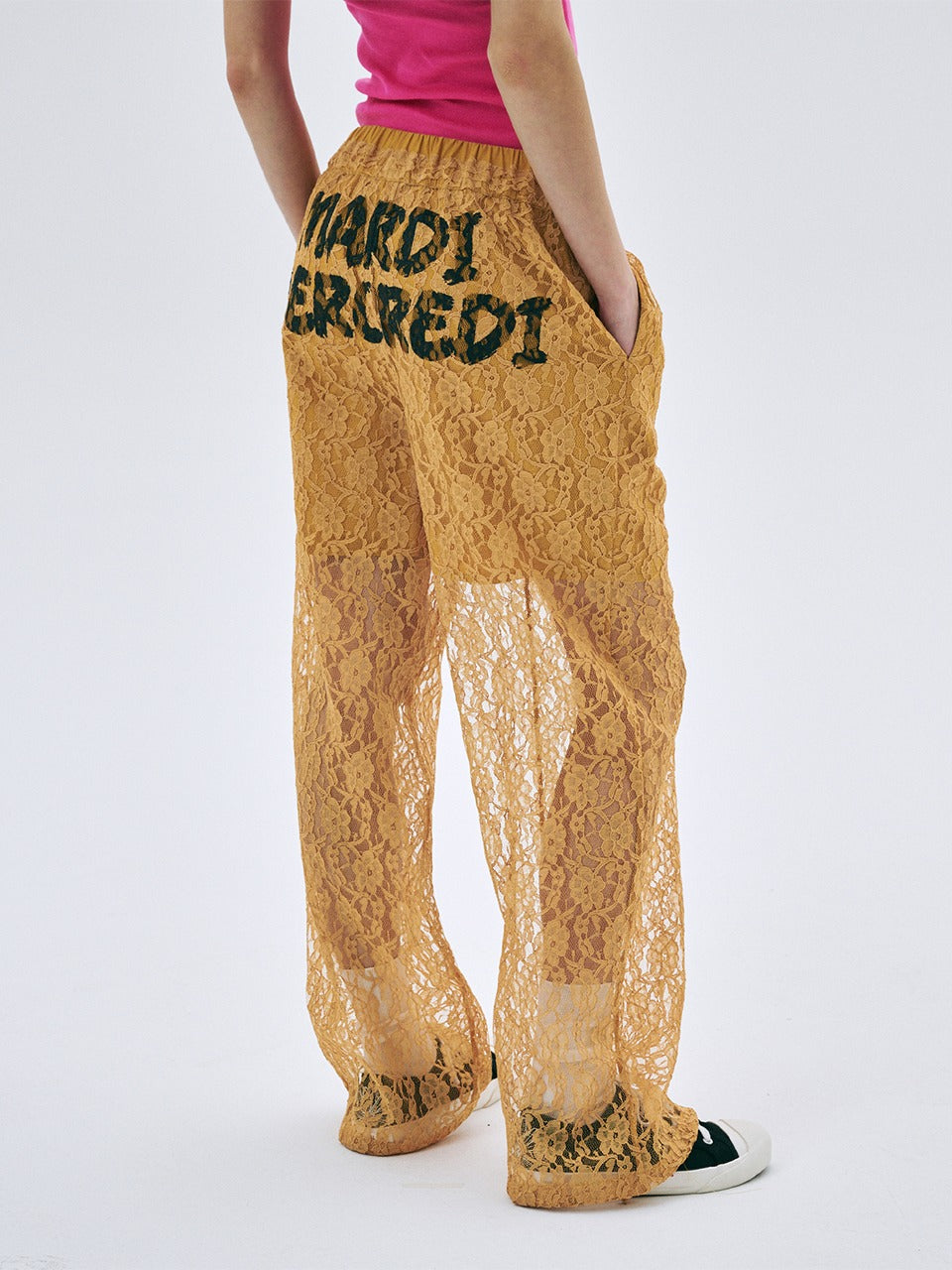 ★MARDI MERCREDI★PANTS BRUSH LOGO FLOWER LACE★ MARDI PANTS BRUSH LOGO FLOWER LACE_IVORY – SeoulSeoul