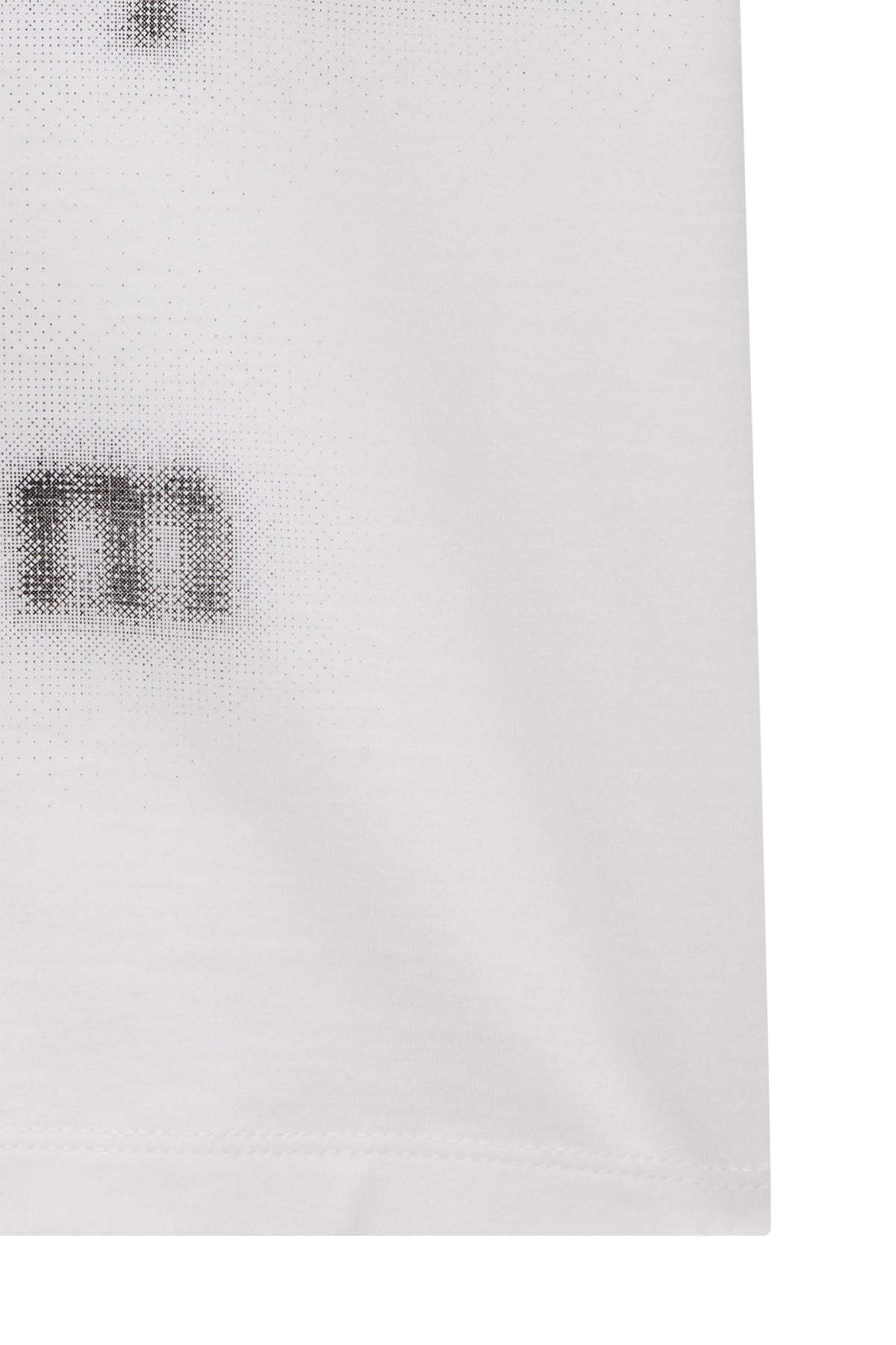 ★Matin Kim★ BLURRED LOGO CROP TOP IN WHITE MK2400TS057MWH BLURRED LOGO CROP TOP IN WHITE - MATINKIM