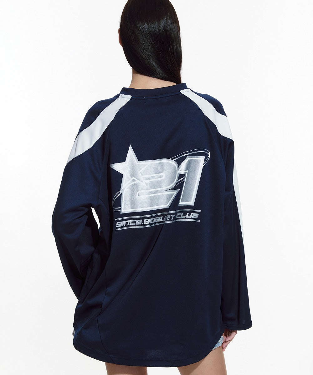 FALLETT★SPORTS CLUB FOOTBALL JERSEY★ FALLETT Sports Club Football Jersey Long Sleeve Navy