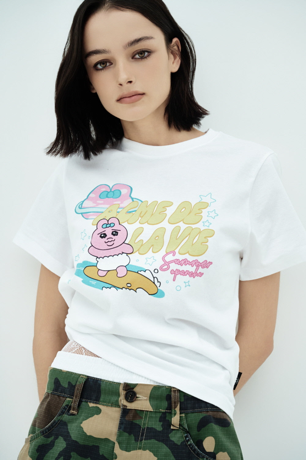【ADLV】 WOMAN SURFING OPANCHU USAGI STANDARD T-SHIRT ADLV WOMAN SURFING OPANCHU USAGI STANDARD SHORT SLEEVE T