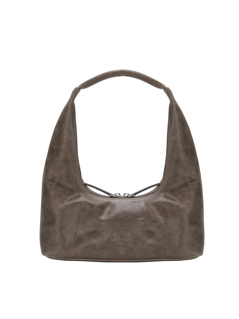 MARGESHERWOOD HOBO SHOULDER_washed brown pull-up – SeoulSeoul