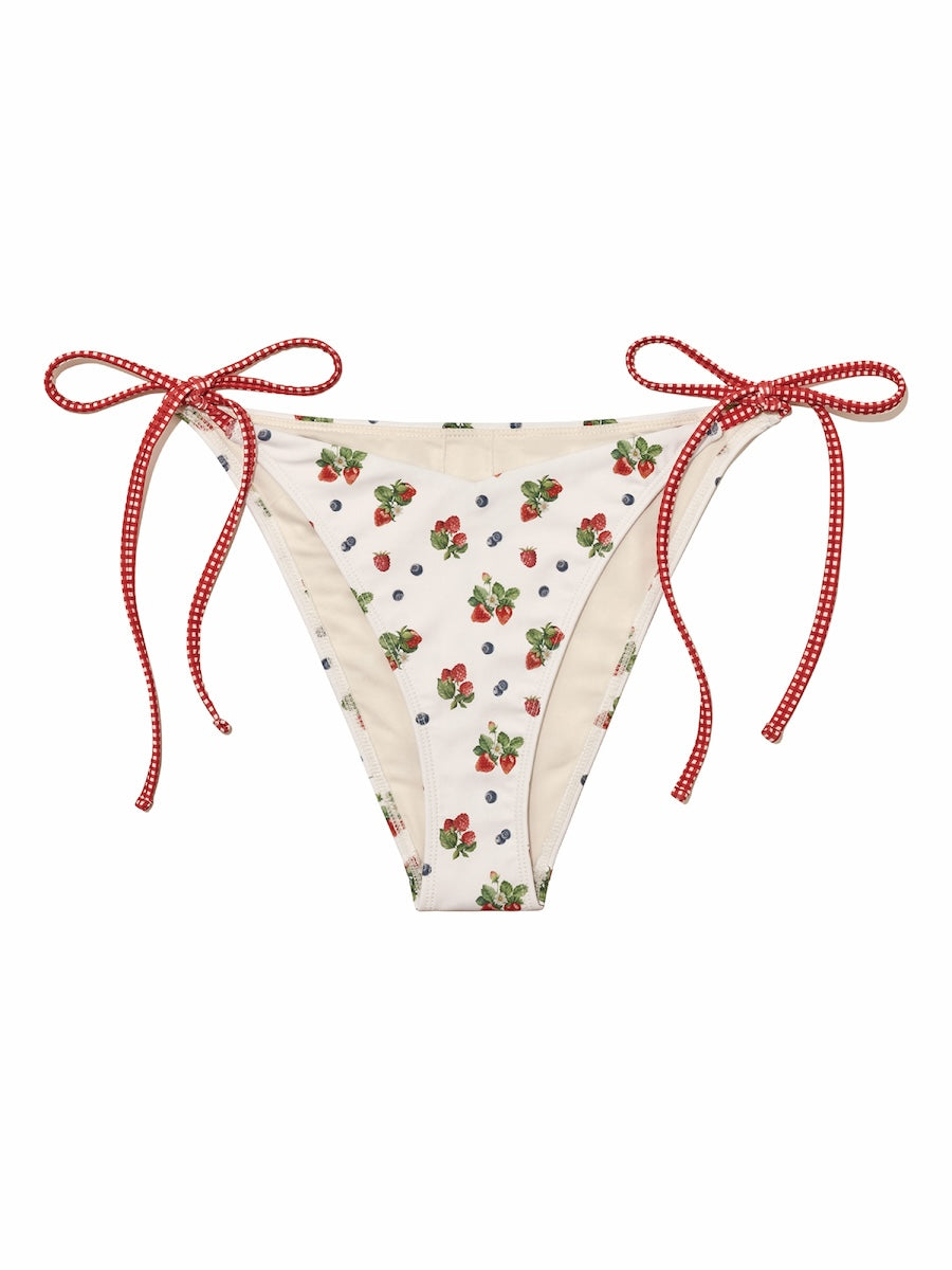 【GLOWNY】25HS★(S,M,L) TIE SIDE BIKINI BOTTOM GLOWNY TIE SIDE BIKINI BOTTOM (MIX BERRY) – SeoulSeoul