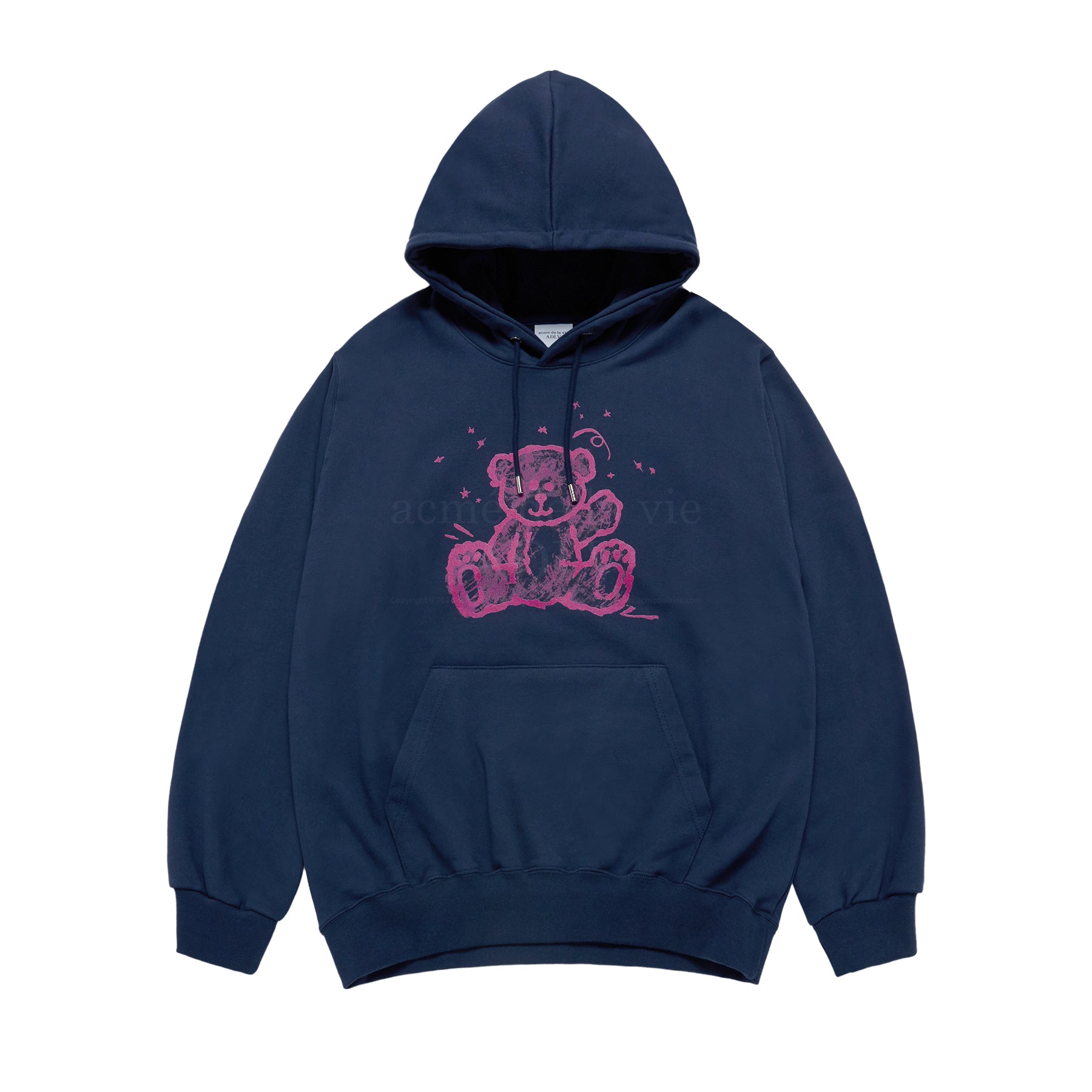 ADLV ♥ HAND SKETCH BEAR HOODIE /追跡付 acmé de la vie ADLV HAND SKETCH BEAR HOODIE NAVY – SeoulSeoul