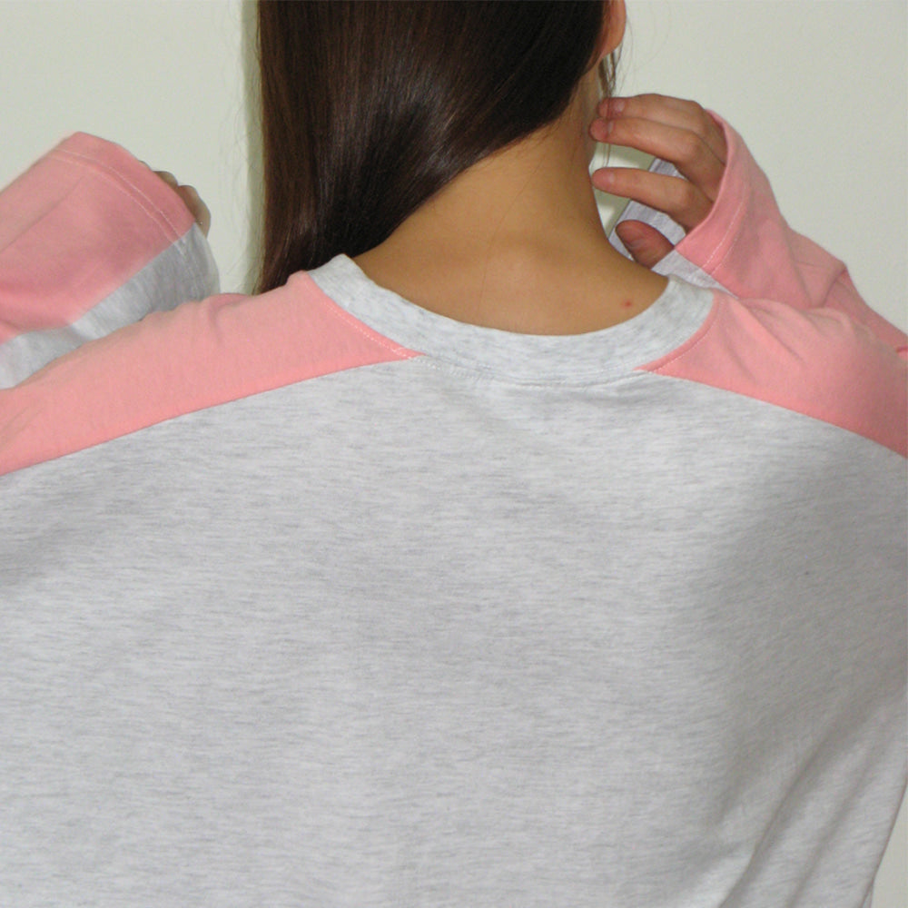RONRON COLORED CRAYON CAT LONG SLEEVE WHITE MELANGE – SeoulSeoul