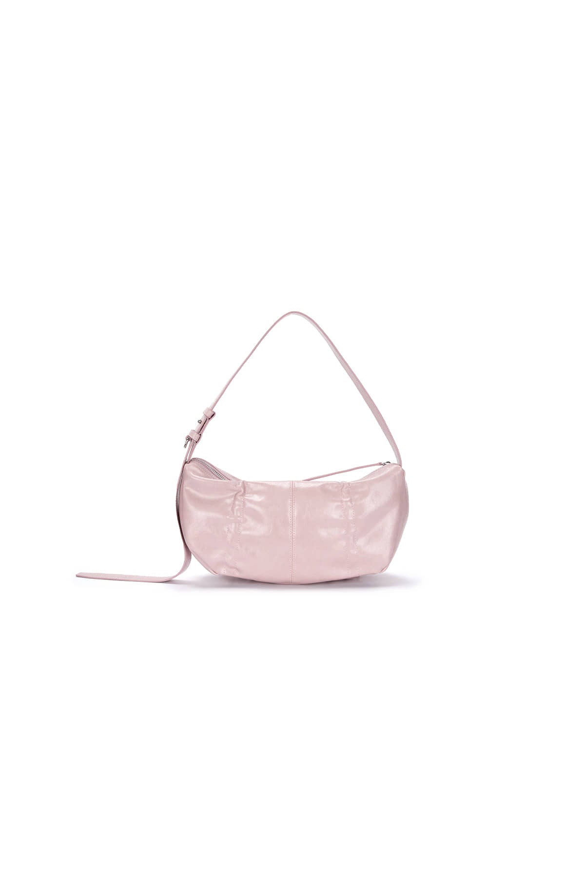 MATIN KIM HALF SHIRRING RIBBON ROUND BAG IN PINK – SeoulSeoul
