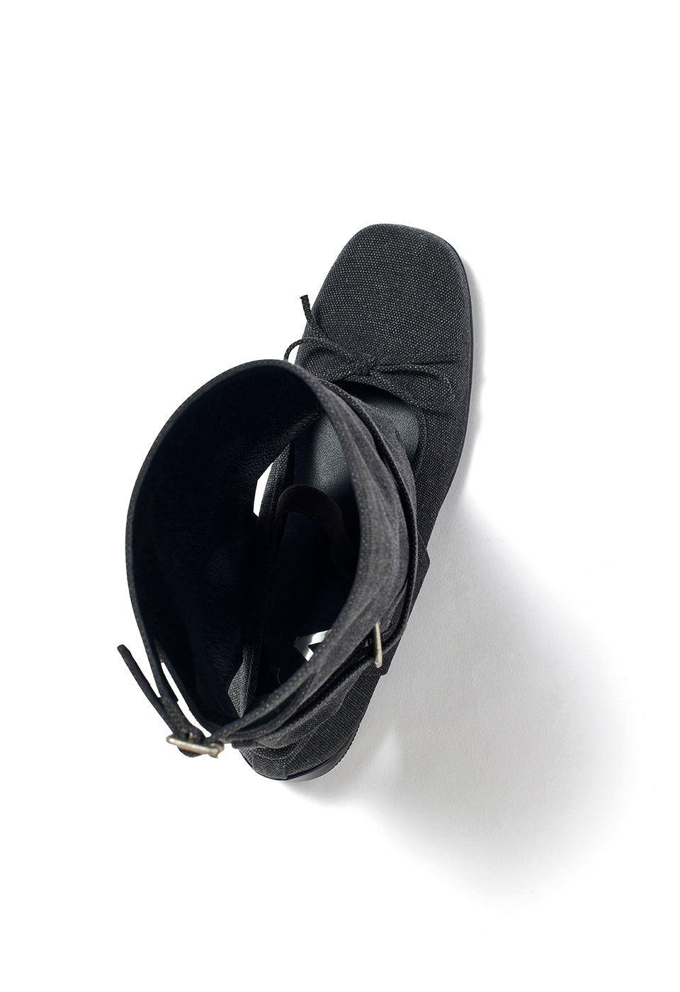 OPEN YY BALLET FLAT CUT-OUT BOOTS, BLACK – SeoulSeoul