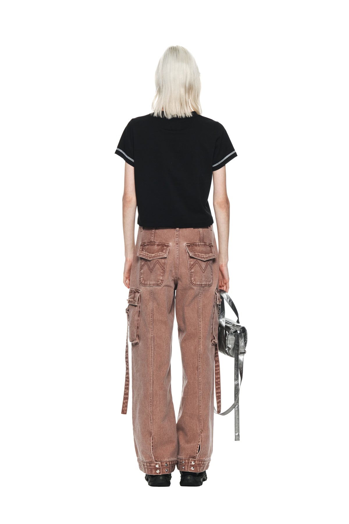 ● Matin Kim ● SMALL LINE LOGO STITCH CROP TOP IN BLACK MUSINSA | MATIN KIM MATIN SMALL LINE LOGO STITCH CROP TOP IN