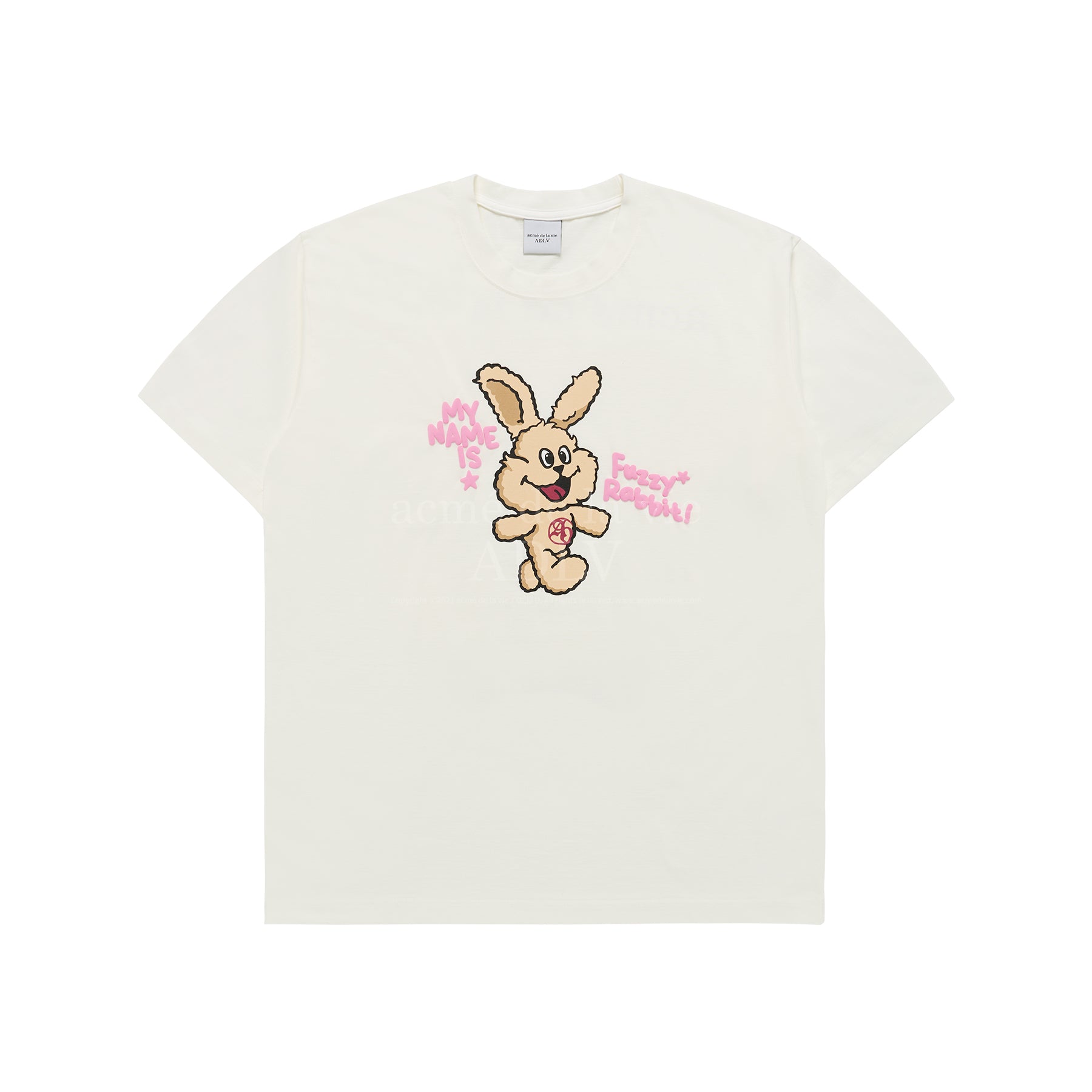 [ADLV]MY NAME IS FUZZY RABBIT SHORT SLEEVE T-SHIRT/追跡付 MY NAME IS FUZZY RABBIT SHORT SLEEVE T-SHIRT BLACK AU$109.00