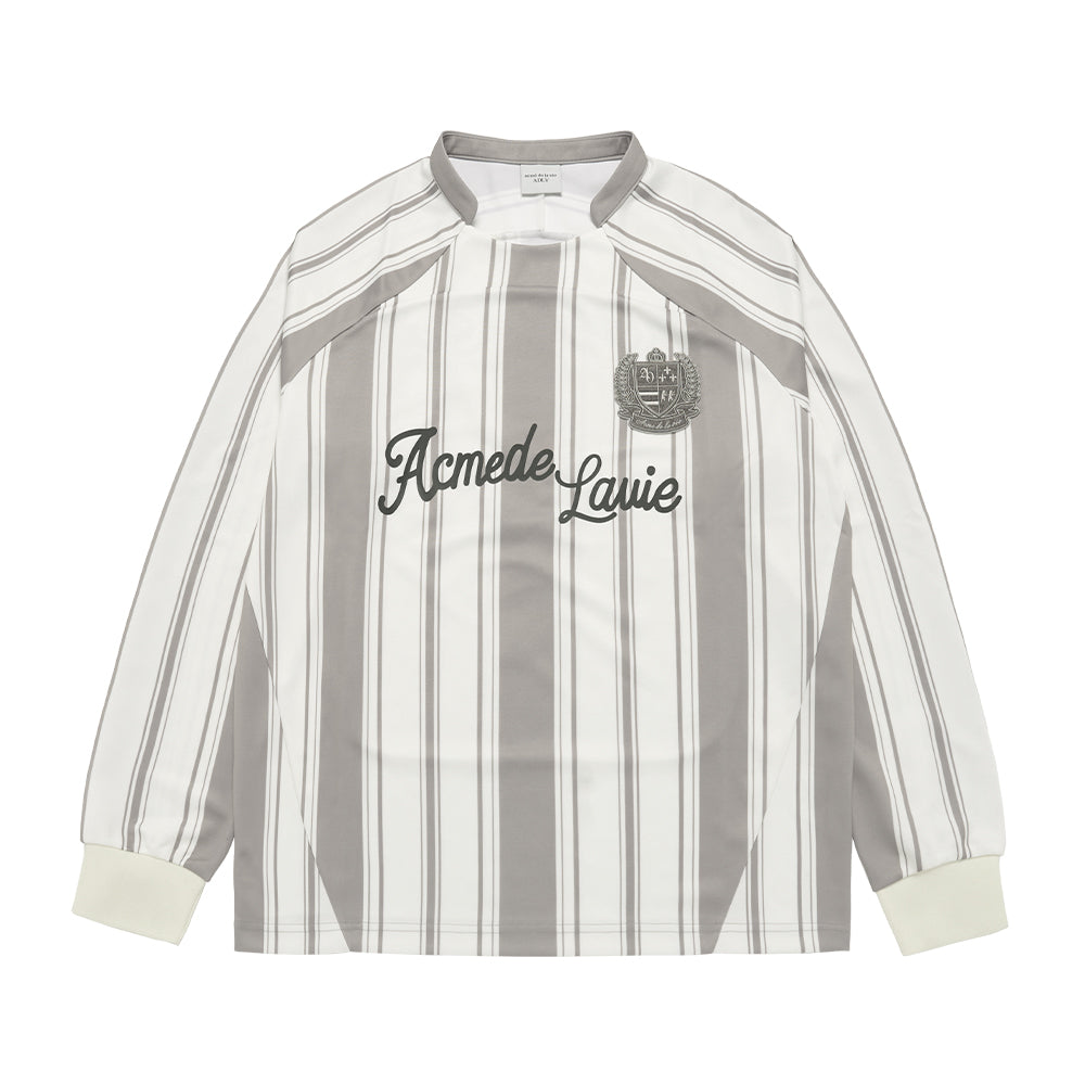 ADLV ♥ STRIPE FOOTBALL JERSEY LONG SLEEVE T-SHIRT acmé de la vie ADLV STRIPE FOOTBALL JERSEY LONG SLEEVE T
