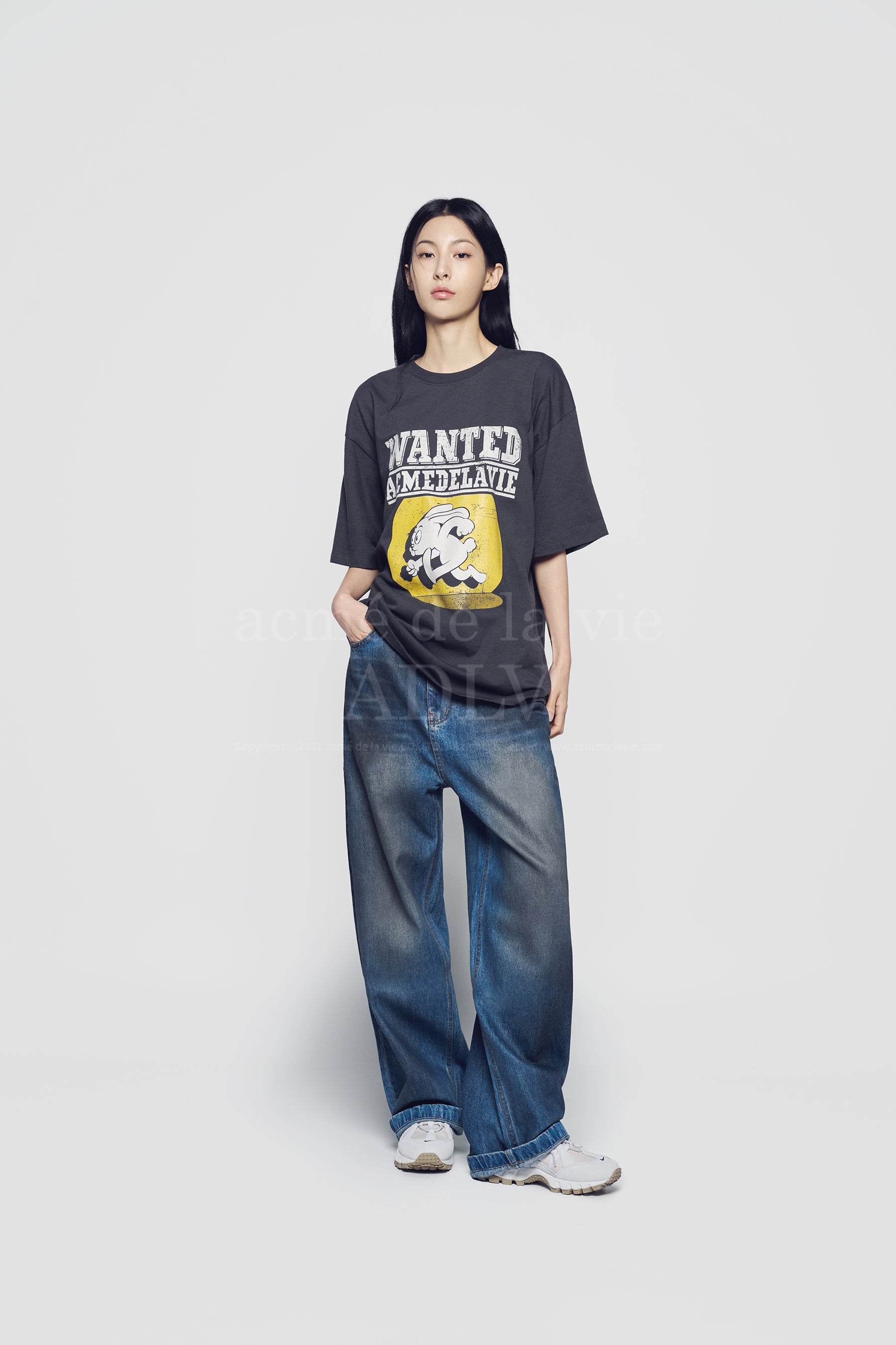 Tシャツ・カットソー ACME DE LA VIE WANTED RABBIT ARTWORK SHORT SLEEVE T-SHIRT acmé de la vie ADLV WANTED RABBIT ARTWORK SHORT SLEEVE T