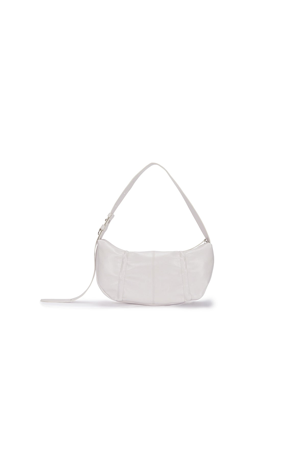 MATIN KIM HALF SHIRRING RIBBON ROUND BAG IN IVORY – SeoulSeoul