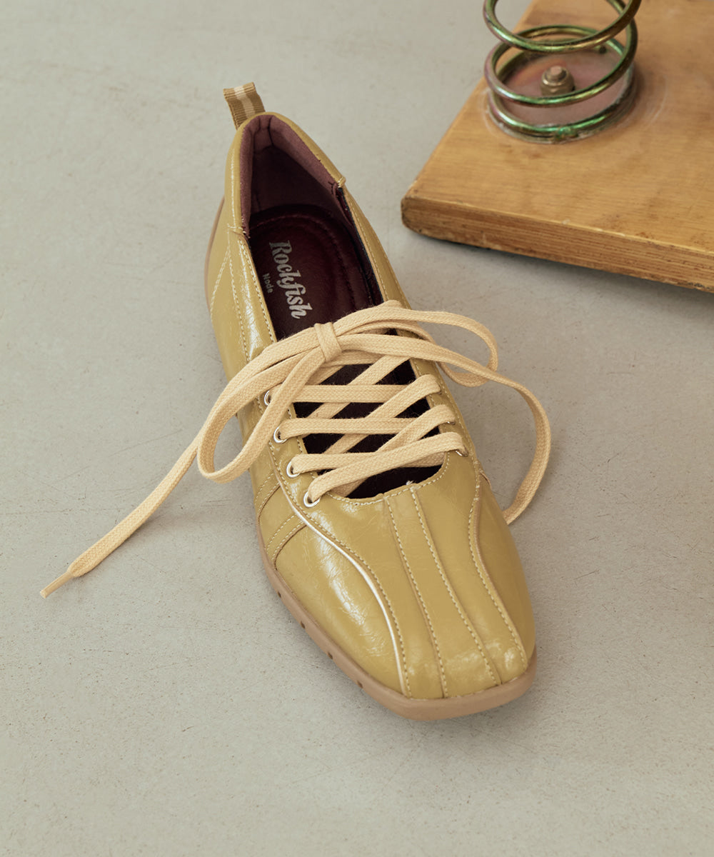 ROCKFISH BLISS LACEUP SNEAKERS V2 - MUSTARD – SeoulSeoul