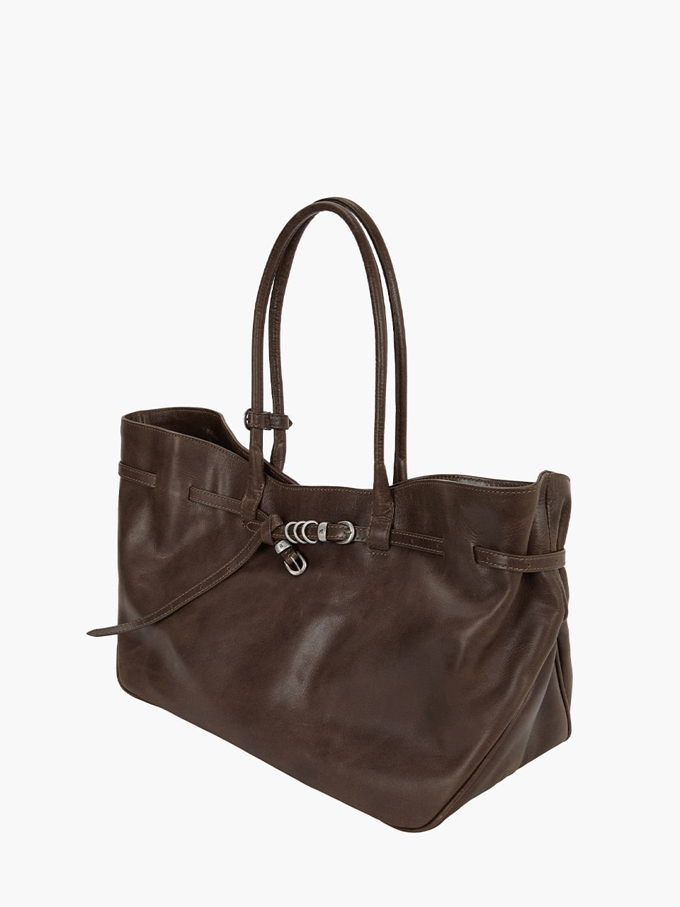 MARGESHERWOOD GRANDMA USED BAG LARGE_washed brown pull-up – SeoulSeoul