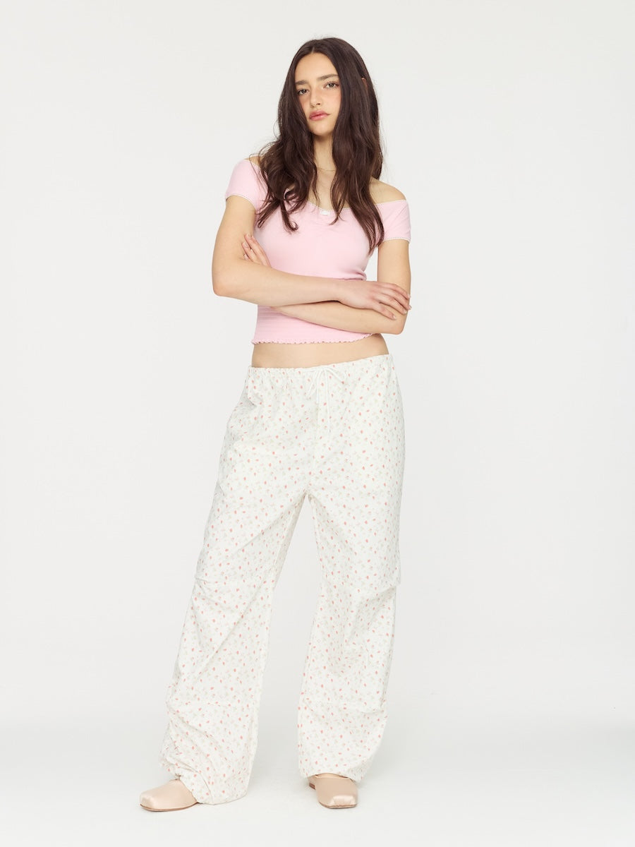 ミニスカート GLOWNY SUMMER TIME PARACHUTE PANTS 5BJH1293 GLOWNY SUMMER TIME PARACHUTE PANTS (STRAWBERRY BOW) – SeoulSeoul
