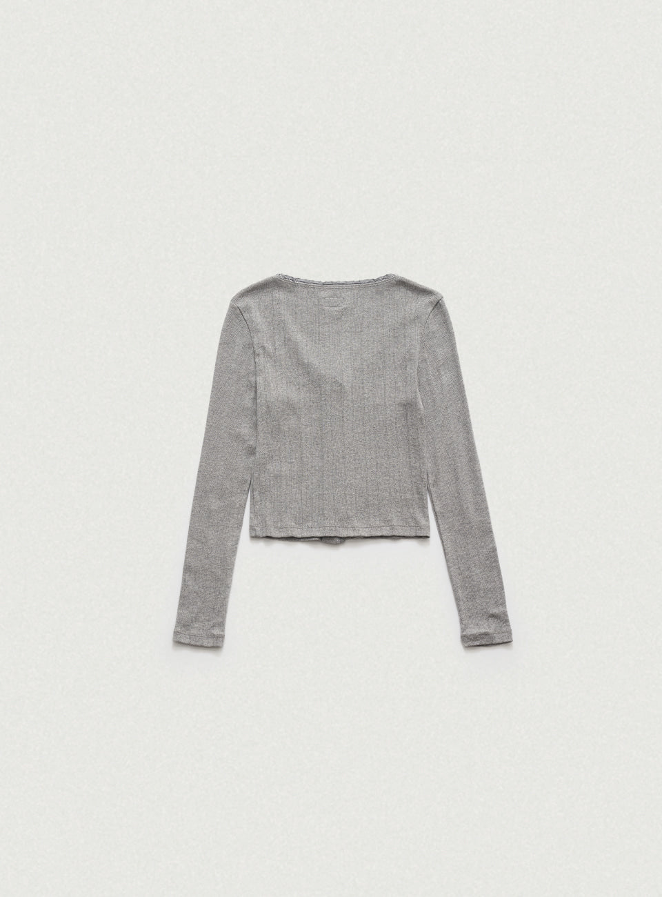 トップス Ravioli Lace-Trim Button-Up Top_White Button-down-with-Lace-Shirt-in