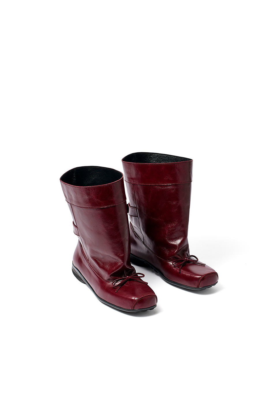 ミドルブーツ OPEN YY 25SS BALLET SLOUCHY SHORT BOOTS 2colors OPEN YY 25SS BALLET SLOUCHY SHORT BOOTS 2colors