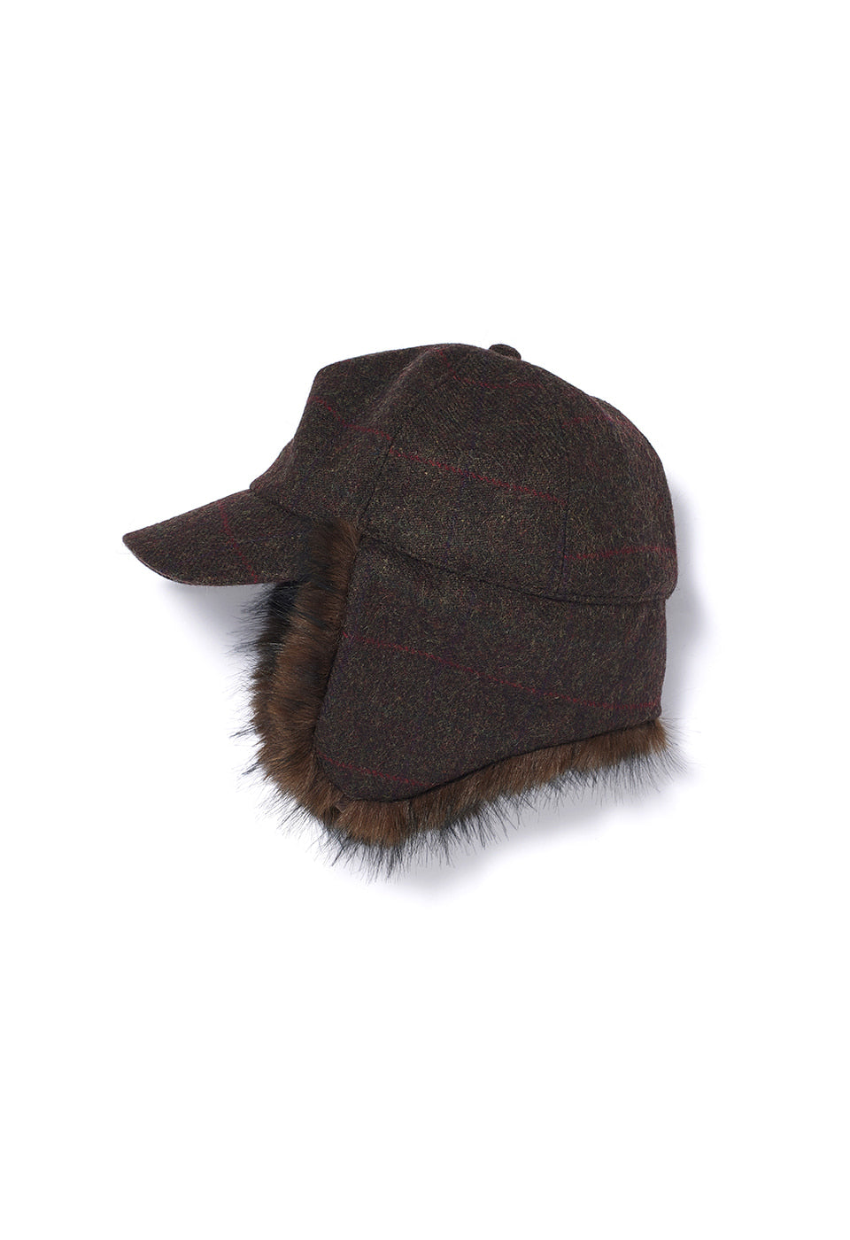 OPEN YY FAUX FUR EARFLAP CAP, BROWN – SeoulSeoul