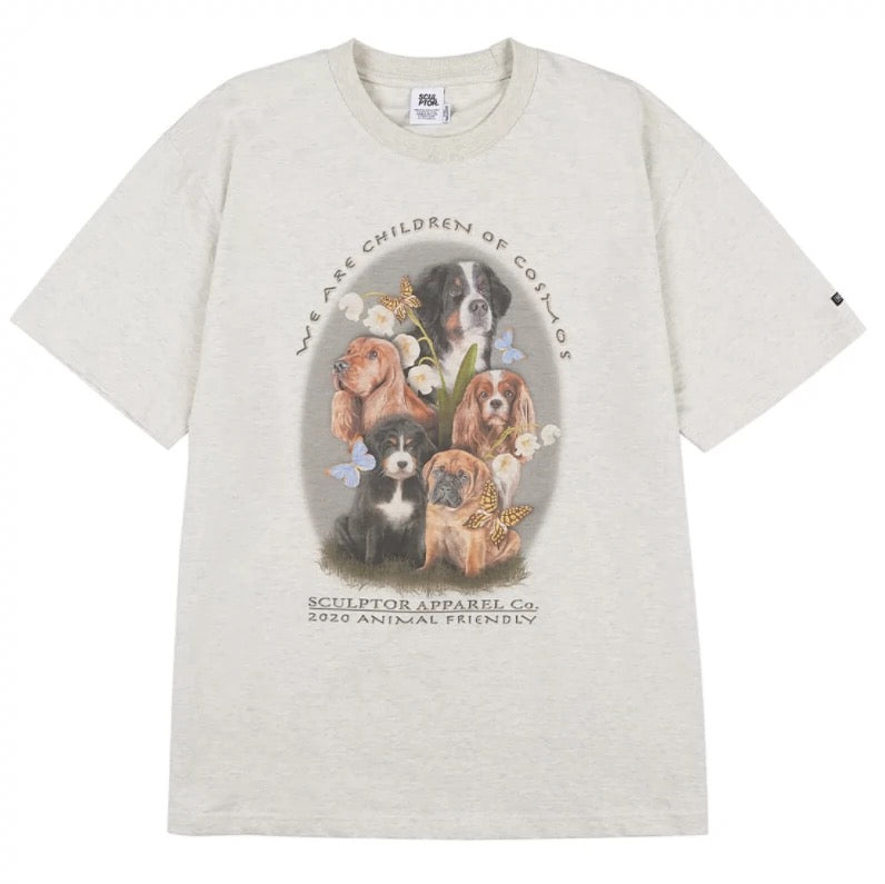 Sculptor Dogs Garden T-shirt Oatmeal – SeoulSeoul