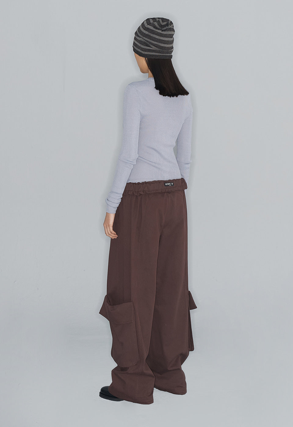 IN STOCK】OPEN YY RIBBON RIB KNIT PURPLE – SeoulSeoul