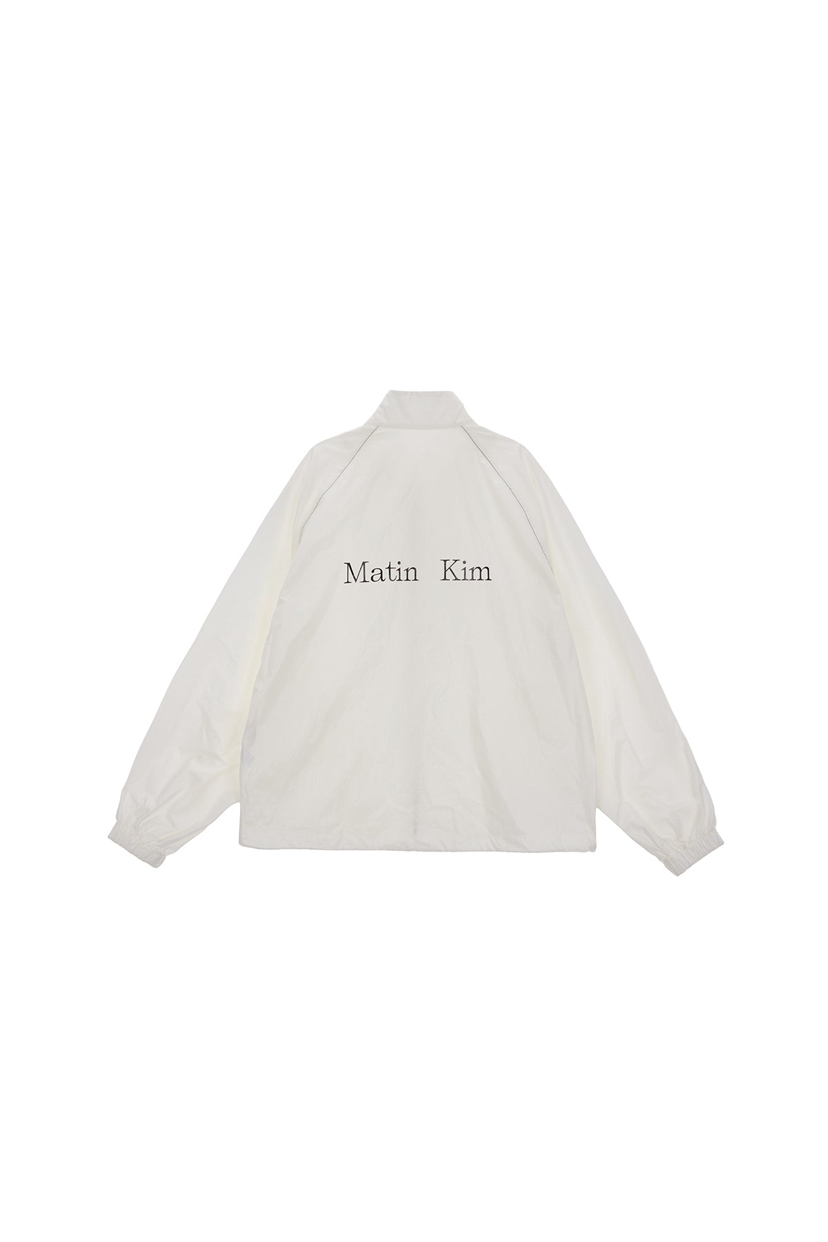MATIN KIM LOGO COATING JUMPER IN WHITE – SeoulSeoul