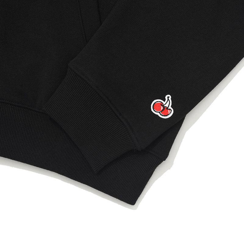 KIRSH SMALL CHERRY REGULAR FIT HOODIE ZIP UP BLACK – SeoulSeoul