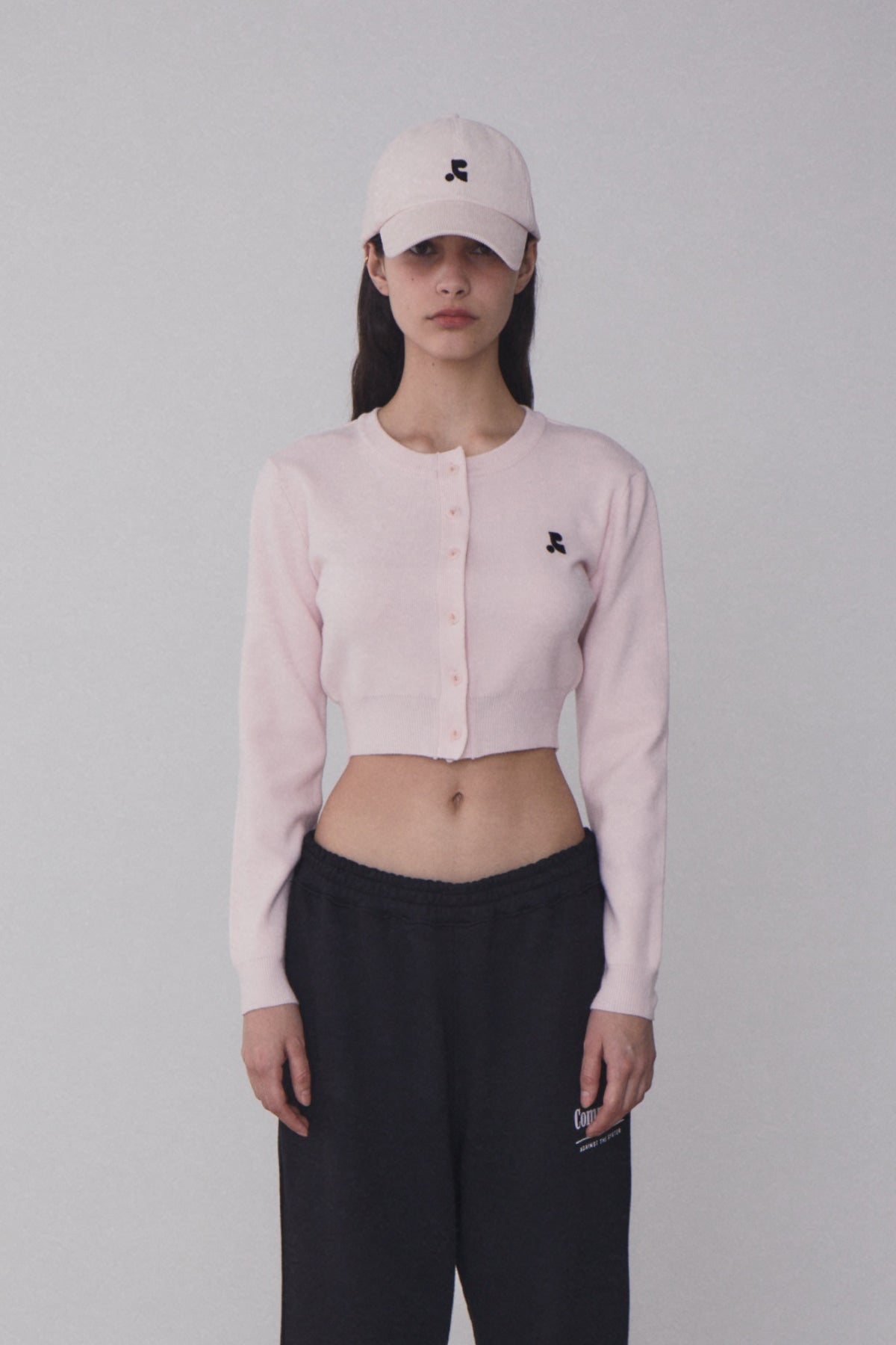 RR Rest & Recreation Cropped Knit Cardigan - Pink | Authentic