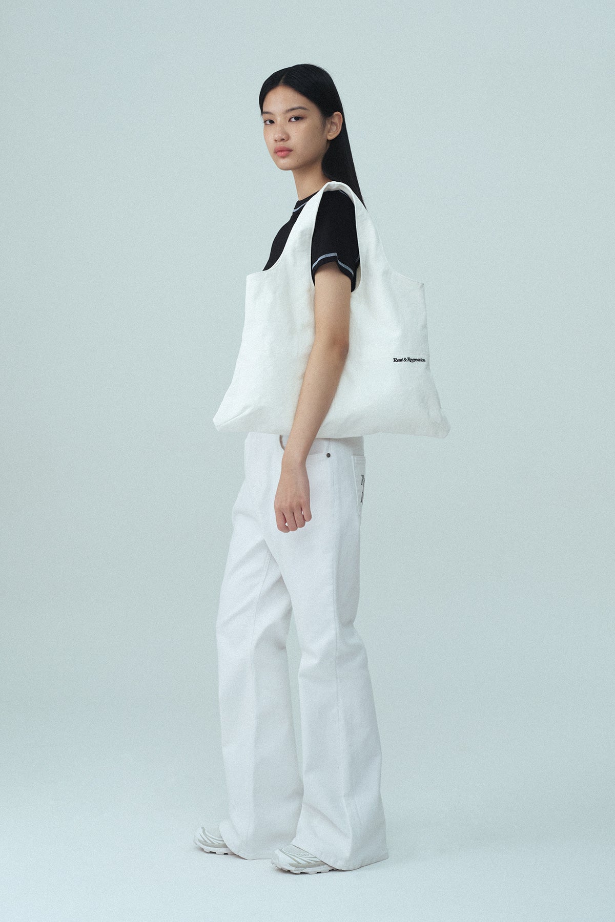 ★Rest & Recreation★ COTTON SHOULDER BAG IVORY RR251AC013I RR COTTON SHOULDER BAG - IVORY – SeoulSeoul