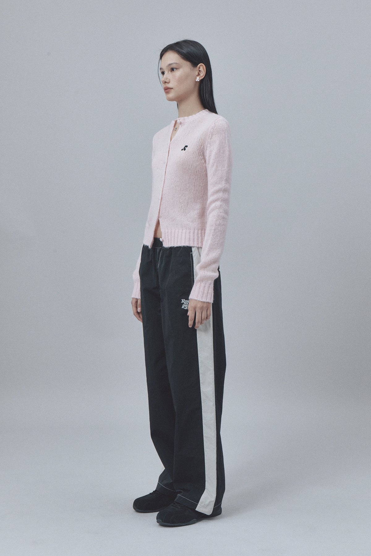 OHGA FRILL KNIT ピンク FRONT FRILL | OHGA